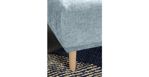 ECKSOFA Blau Flachgewebe - Blau/Buchefarben, KONVENTIONELL, Holz/Textil (230/144cm) - Carryhome