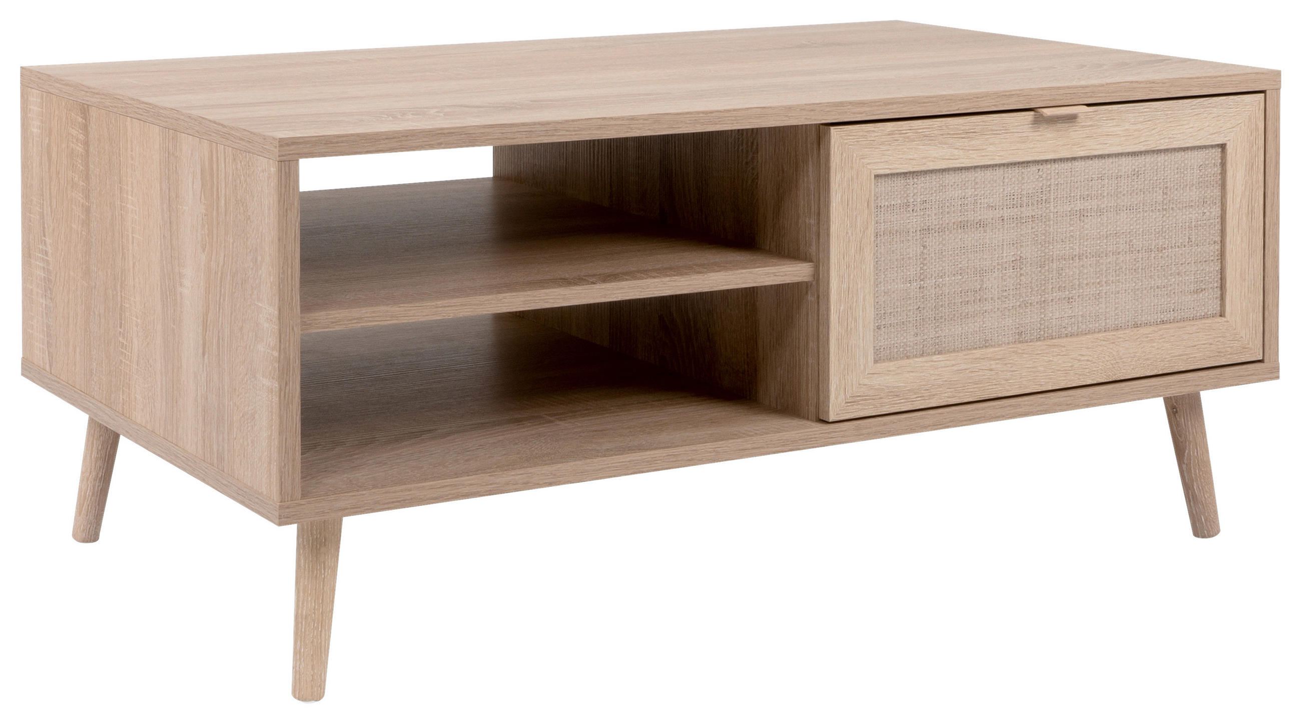 COUCHTISCH Sonoma Eiche 100/60/46 cm - Sonoma Eiche, Natur, Holz/Kunststoff (100/60/46cm) - MID.YOU
