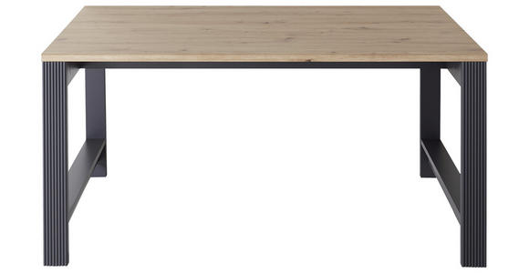 SCHREIBTISCH 160/80/76 cm  in Graphitfarben, Eiche Artisan  - Graphitfarben/Eiche Artisan, KONVENTIONELL, Holzwerkstoff (160/80/76cm) - Carryhome