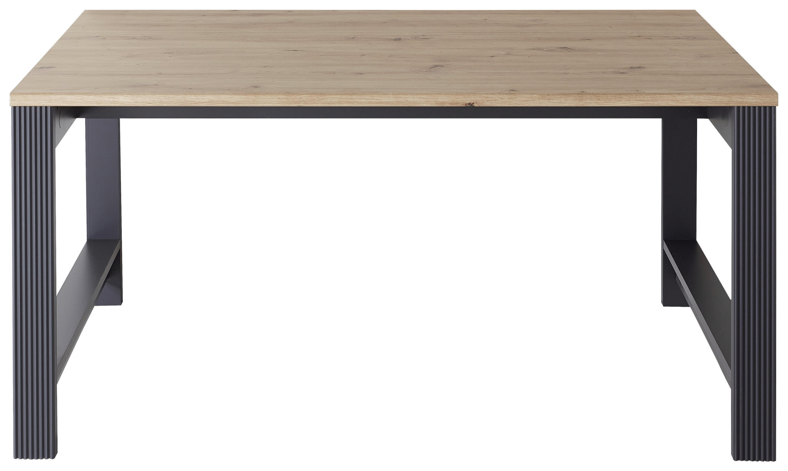 SCHREIBTISCH 160/80/76 cm  in Graphitfarben, Eiche Artisan  - Graphitfarben/Eiche Artisan, KONVENTIONELL, Holzwerkstoff (160/80/76cm) - Carryhome