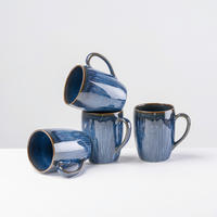 KAFFEEBECHERSET EISFALL    - Blau, Basics, Keramik (8/10.4cm) - Gipfelstück