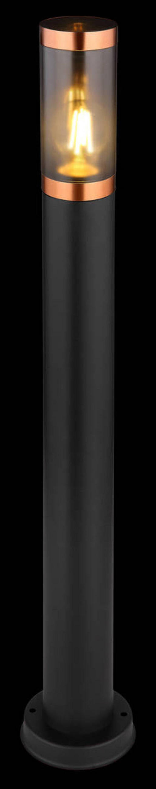 PODNA SVJETILJKA VANJSKA  - siva/bakrenaste boje, Design, metal/plastika (12,7/80cm) - Globo