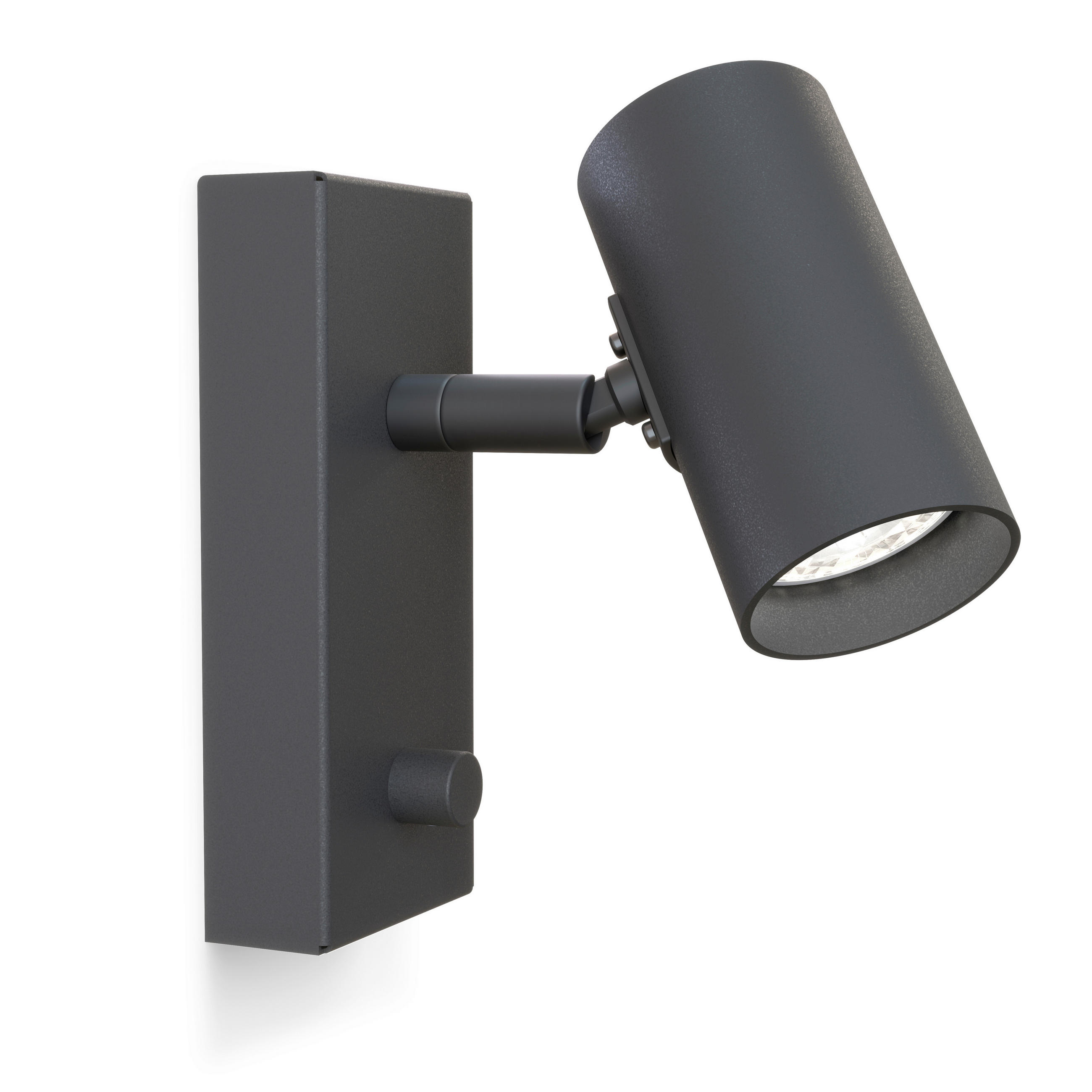 WANDLEUCHTE 6,5/16,2/18,8 cm   - Schwarz, Design, Metall (6,5/16,2/18,8cm) - Belid
