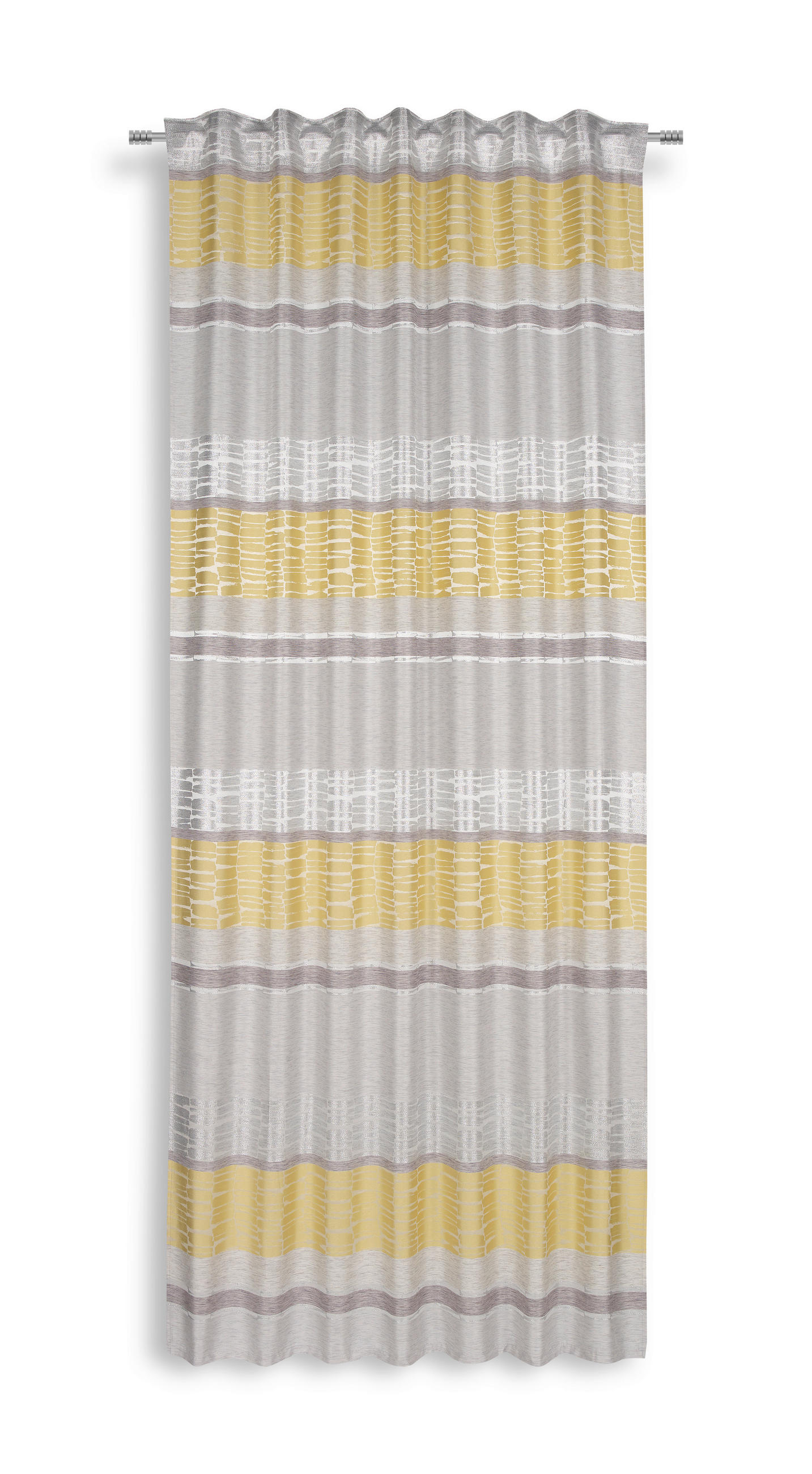 Vorhang Mit Schlaufen Und Band Palma 140x245 Cm Gelb