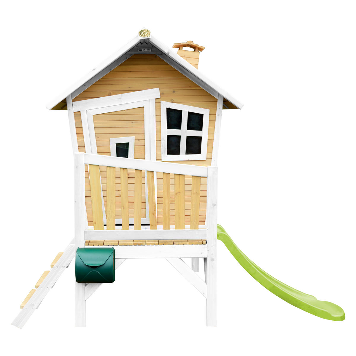 SPIELHAUS ROBIN 264/203/177 cm axi  - Weiss/Braun, Basics, Holz/Kunststoff (264/203/177cm)