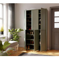 SCHUHSCHRANK Salbeigrün  - Salbeigrün/Grau, Basics, Holzwerkstoff/Kunststoff (109,2/191,9/34,9cm) - Xora