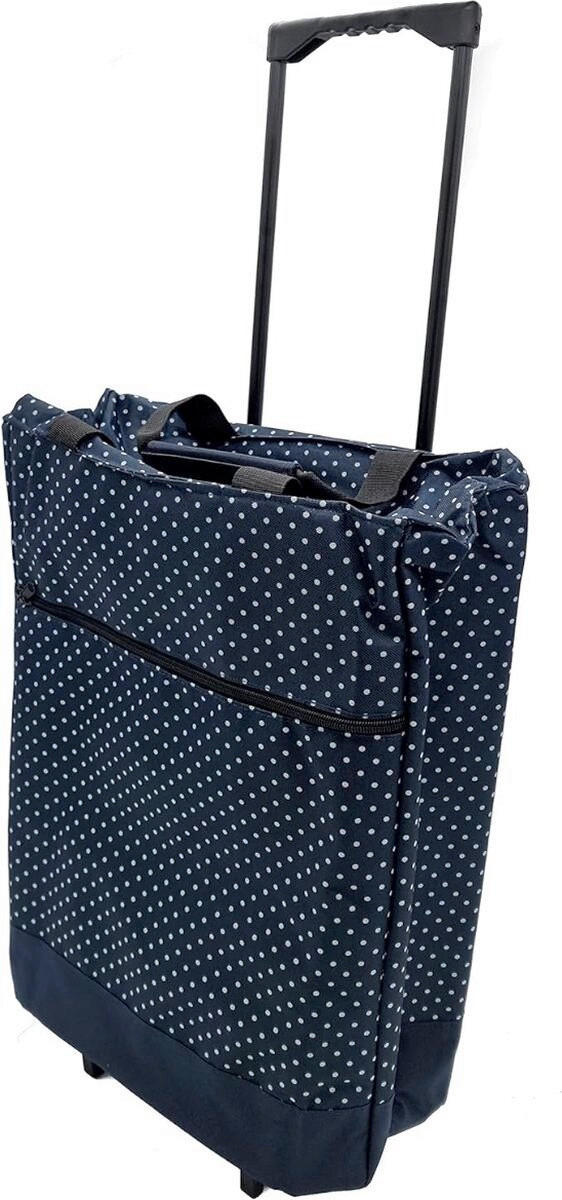NAKUPOVALNI VOZIČEK - modra, Basics, umetna masa/tekstil (54/39/22cm)
