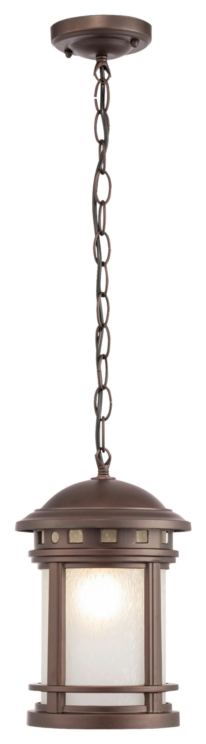 ZUNANJA SVETILKA         17,7/27,5/17,7 cm      - rjava, Basics, kovina/steklo (17,7/27,5/17,7cm) - MAYTONI