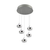 LED-HÄNGLAMPA DIOS 45/150 cm  - vit/nickelfärgad, Design, metall/plast (45/150cm) - Trio Leuchten