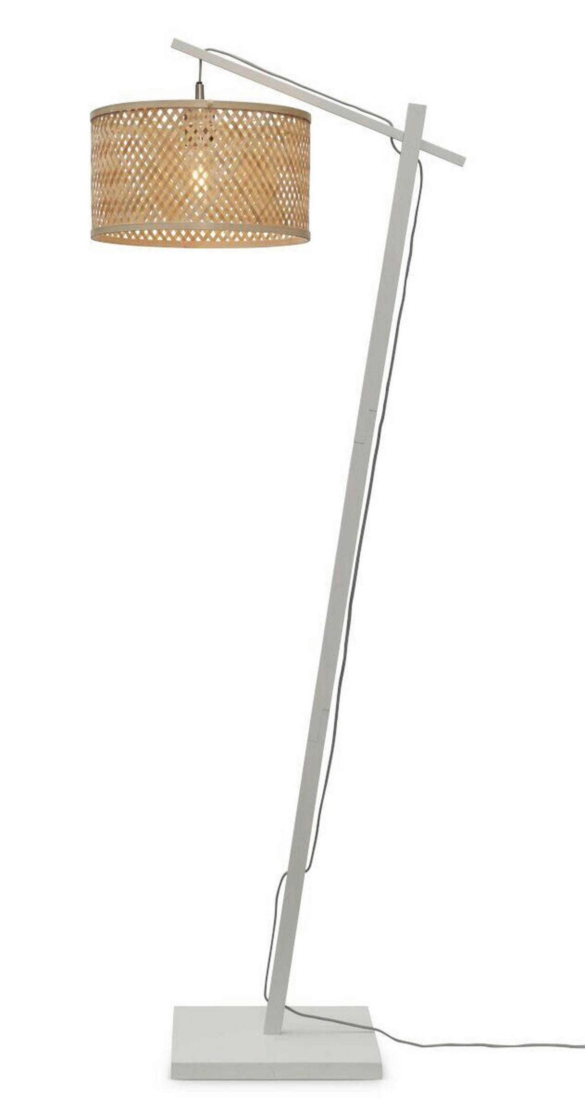 STEHLEUCHTE 58/32/150 cm    - Naturfarben/Weiß, Trend (58/32/150cm) - Good & Mojo