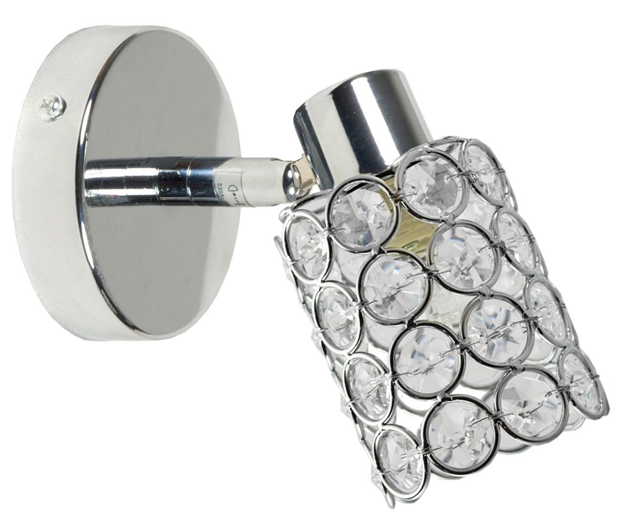 STRAHLER York 16/8 cm   - Chromfarben/Transparent, KONVENTIONELL, Glas/Metall (16/8cm)