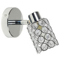STRAHLER York 16/8 cm   - Chromfarben/Transparent, KONVENTIONELL, Glas/Metall (16/8cm)