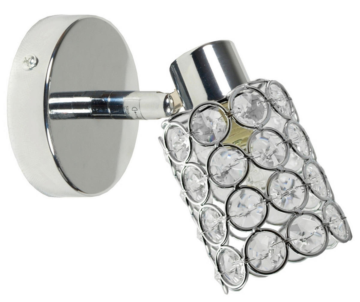 STRAHLER York 16/8 cm   - Chromfarben/Transparent, KONVENTIONELL, Glas/Metall (16/8cm)