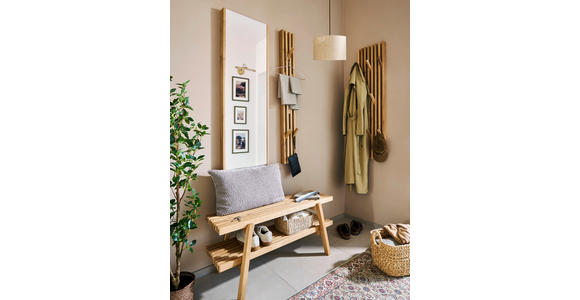 GARDEROBENBANK  in 100/45/40 cm  - Eichefarben, Natur, Holz (100/45/40cm) - Linea Natura