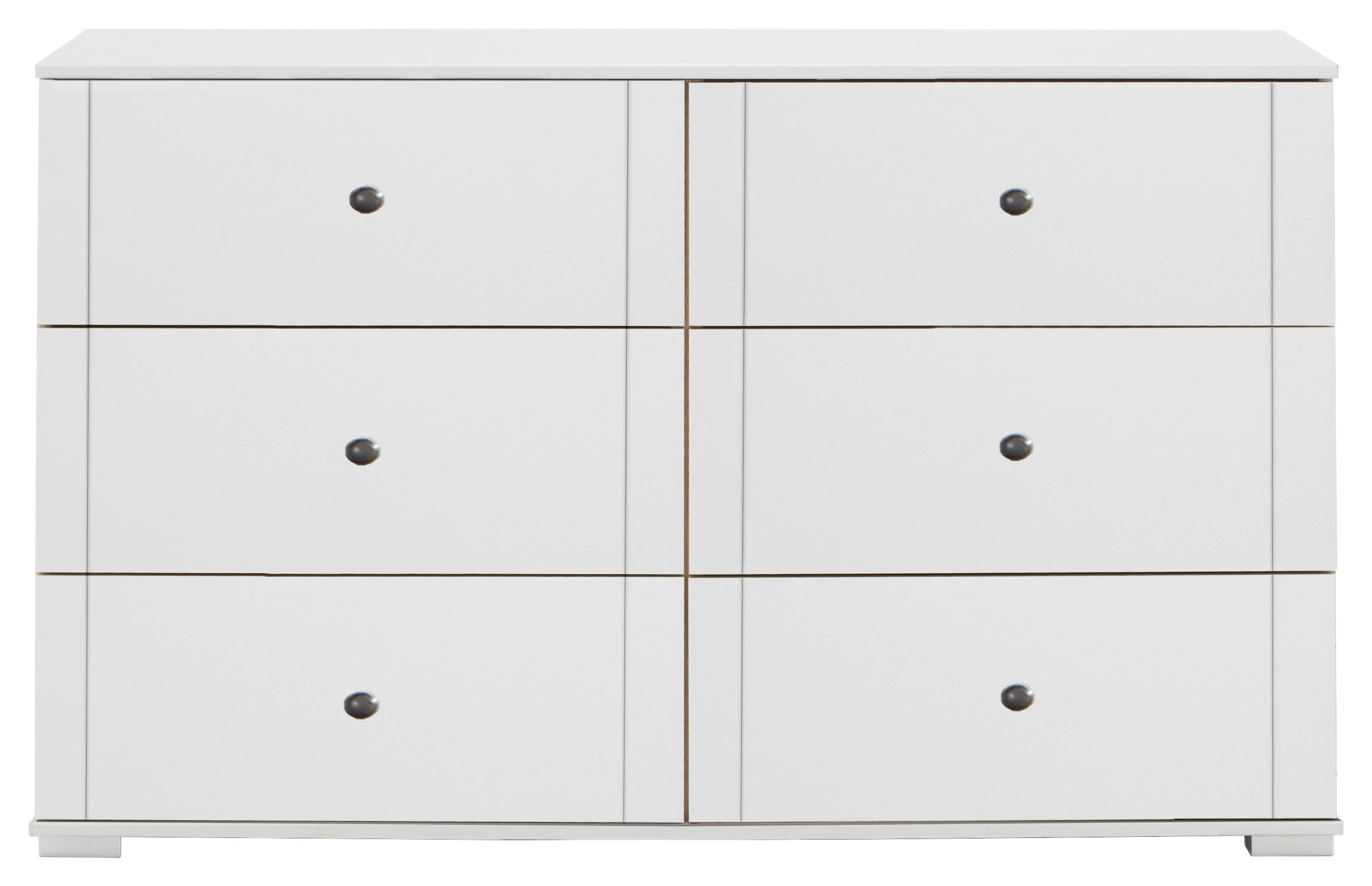 SIDEBOARD  in 130/83/41 cm  - Schwarz/Weiß, KONVENTIONELL, Holzwerkstoff/Kunststoff (130/83/41cm) - Carryhome