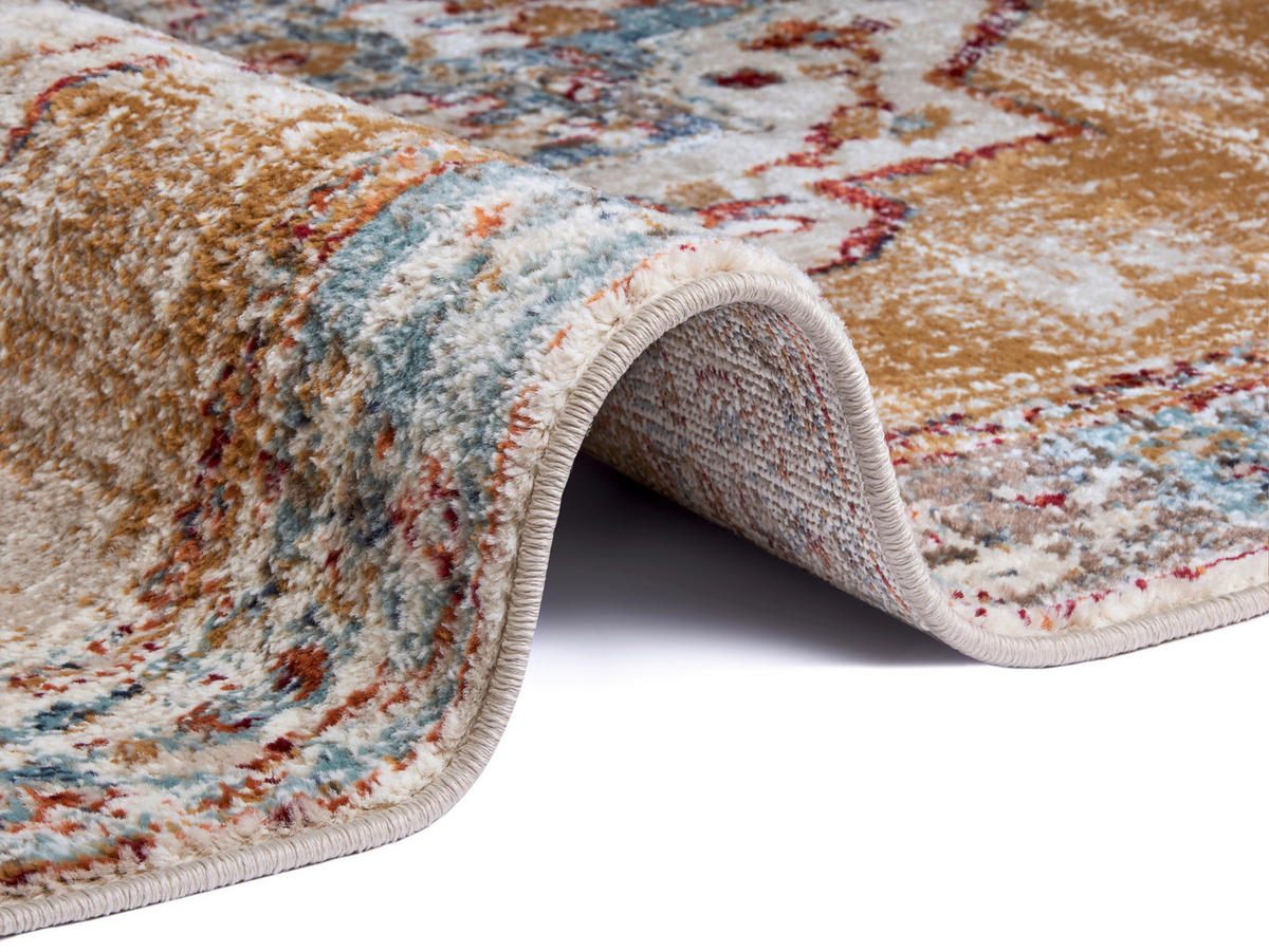 FLACHWEBETEPPICH 120/170 cm Luxor Multicolor, Honig  - Multicolor/Honig, Design, Kunststoff/Textil (120/170cm)