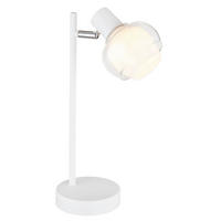 TISCHLEUCHTE - Klar/Weiss, Design, Glas/Kunststoff (14,5/12/35cm) - Globo