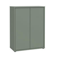 SCHUHSCHRANK Salbeigrün  - Salbeigrün/Grau, MODERN, Holzwerkstoff/Kunststoff (75/100/35cm) - Xora