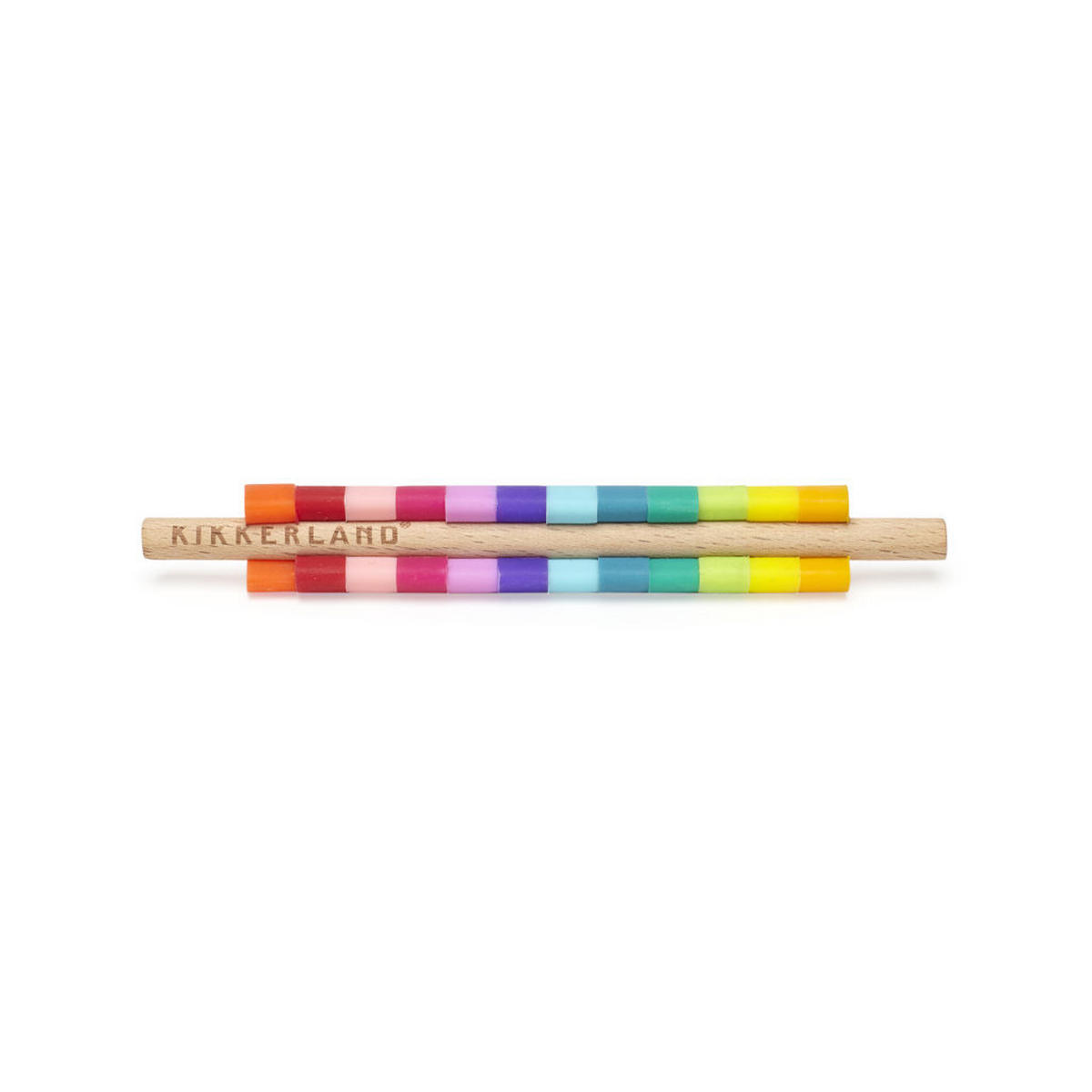 SET SILIKONSKIH OZNAKA ZA ČAŠ  - višebojno, Basics, drvo/plastika (1,7/16,9/8,5cm) - Kikkerland