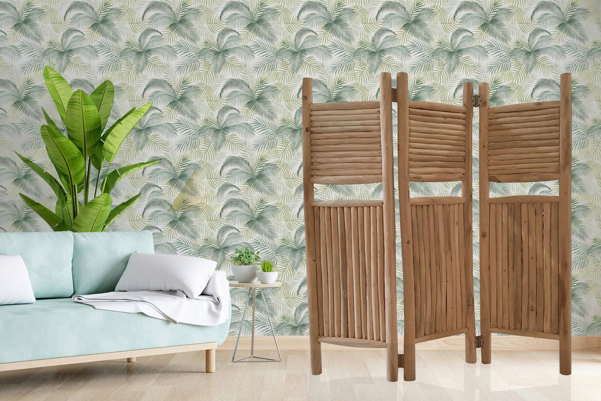 PARAVENT mit 3  Flügel - Naturfarben, Natur, Holz (275/180/21cm) - Livetastic