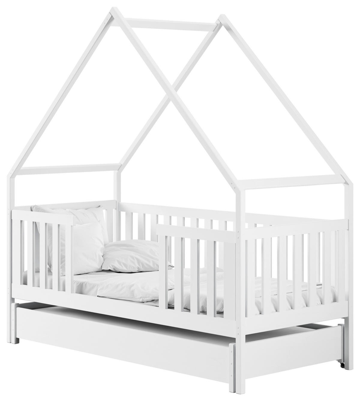 HAUSBETT Lattenrost, Matratzen 90/200 cm  - Birkefarben/Weiß, Basics, Holz/Holzwerkstoff (90/200cm) - Boxxx