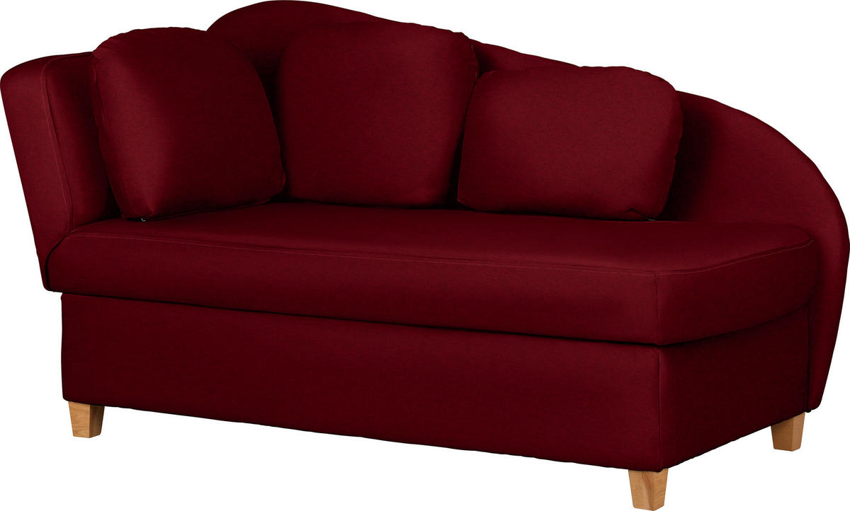 LIEGE in Chenille, Flachgewebe Bordeaux  - Bordeaux, Lifestyle, Holz/Textil (85/97/180cm) - Novel