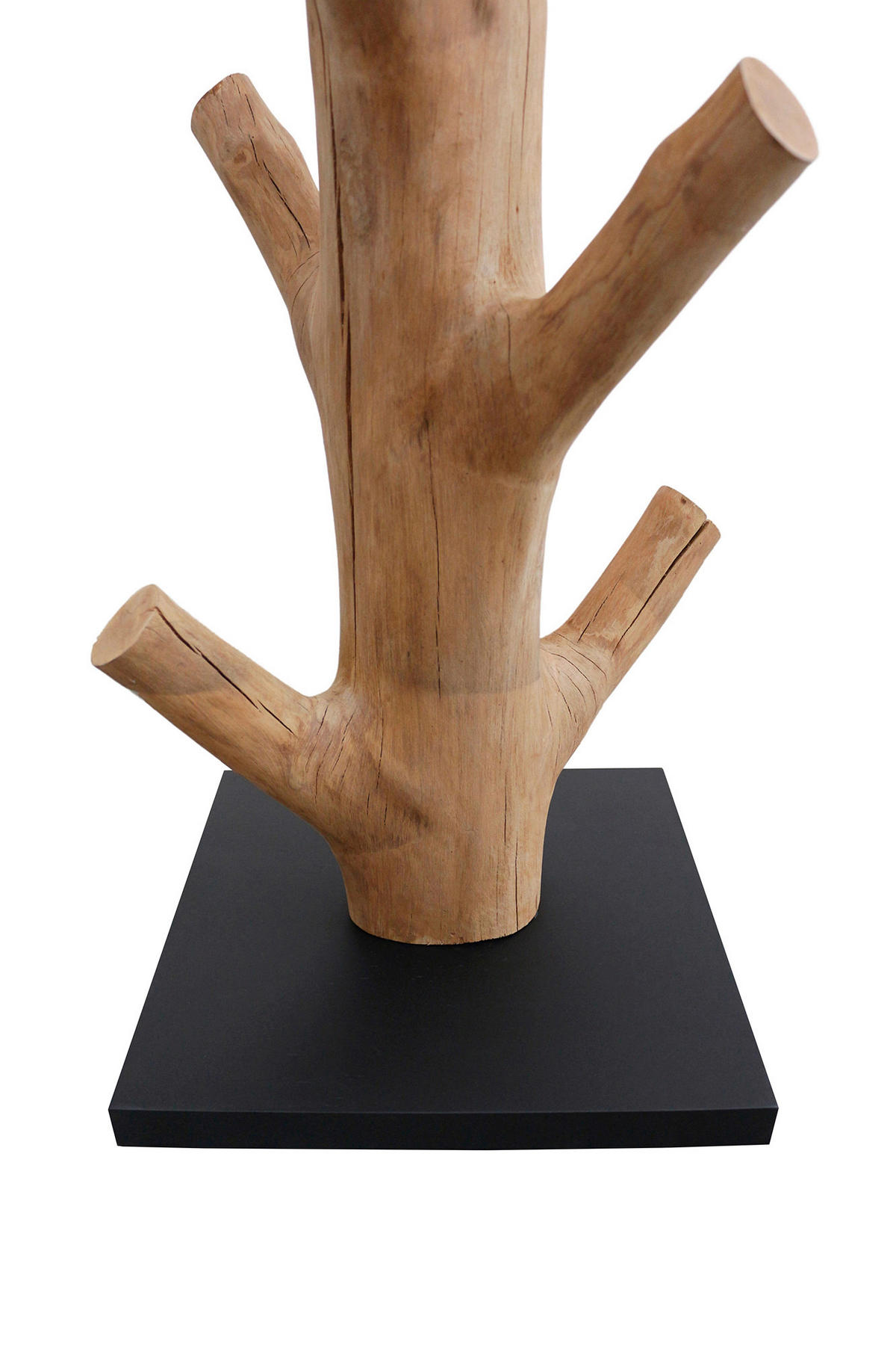 STEHLEUCHTE  30/175/30 cm   - Schwarz/Naturfarben, Design, Holz/Textil (30/175/30cm) - P & B