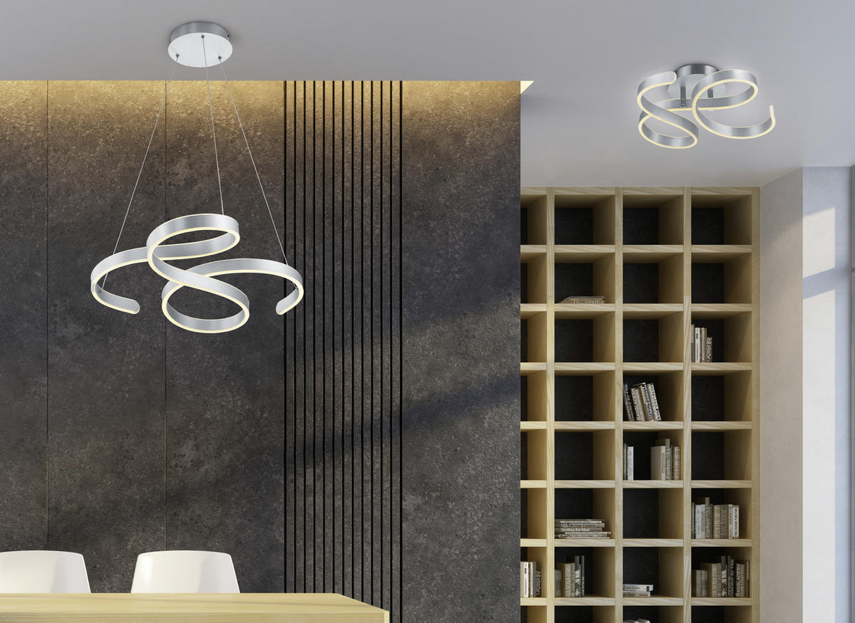 ZÁVESNÉ LED SVIETIDLO, 72/68/150 cm  - Design, kov (72/68/150cm) - Novel