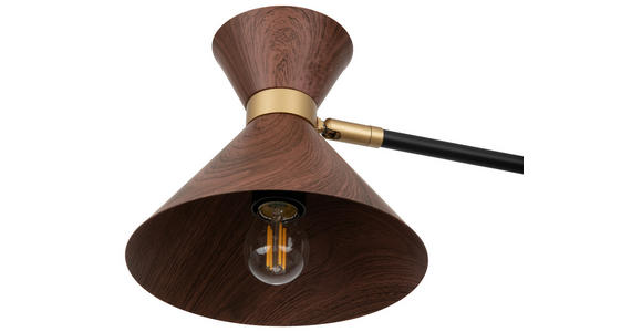 HÄNGELEUCHTE 64,5/132,5 cm  - Walnussfarben, Trend, Metall (64,5/132,5cm) - Novel