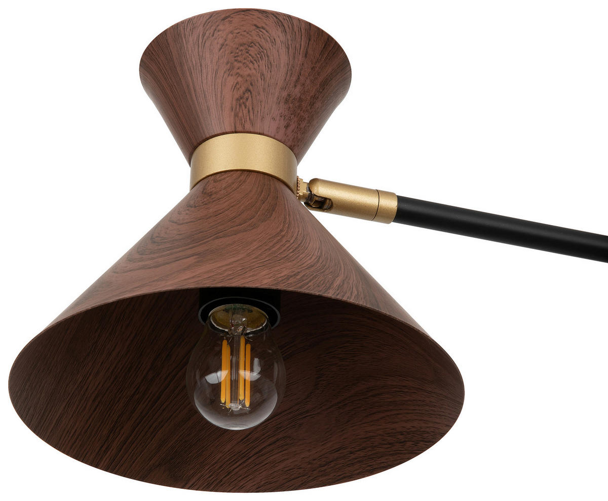 HÄNGELEUCHTE 64,5/132,5 cm  - Walnussfarben, Trend, Metall (64,5/132,5cm) - Novel