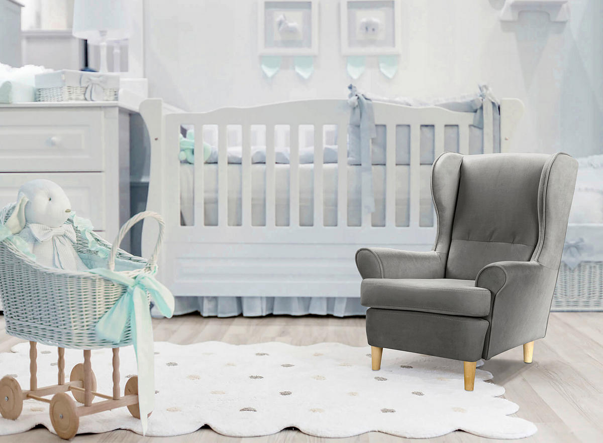 KINDERSESSEL Scandi Mini  - Dunkelgrau, Design, Textil (60/74/69cm) - Livetastic