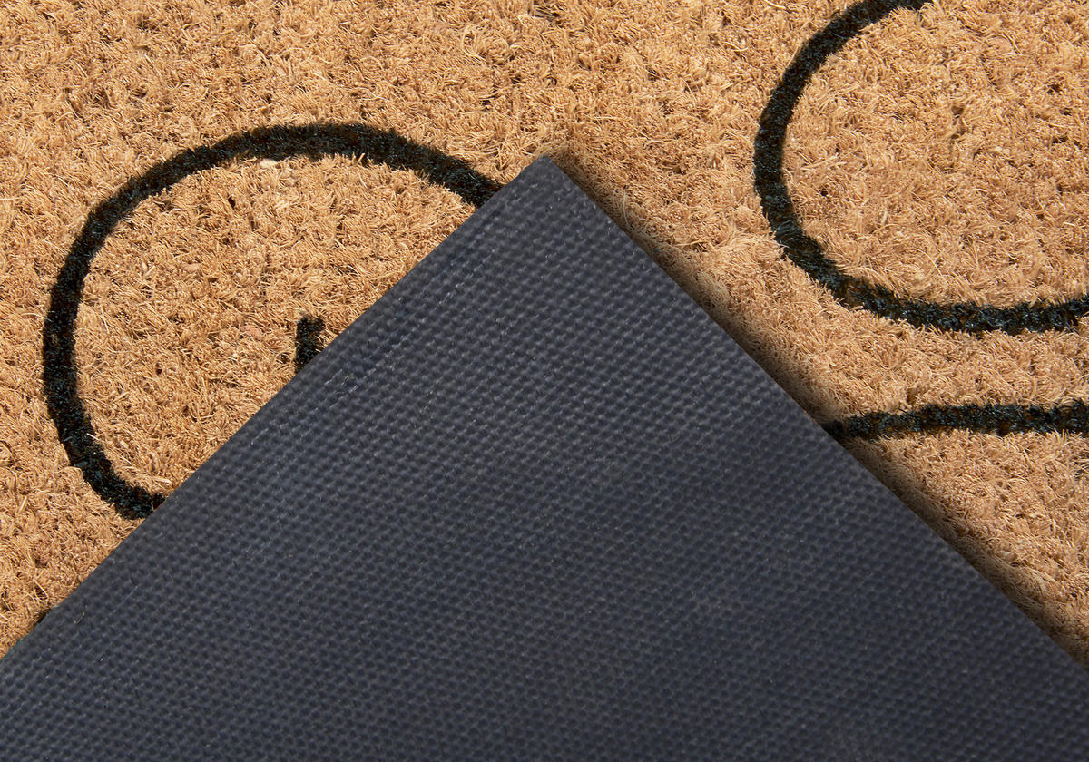 KOKOSMATTE  45/75 cm  Schwarz, Hellbraun  - Hellbraun/Schwarz, Basics, Naturmaterialien/Kunststoff (45/75cm) - Hanse Home