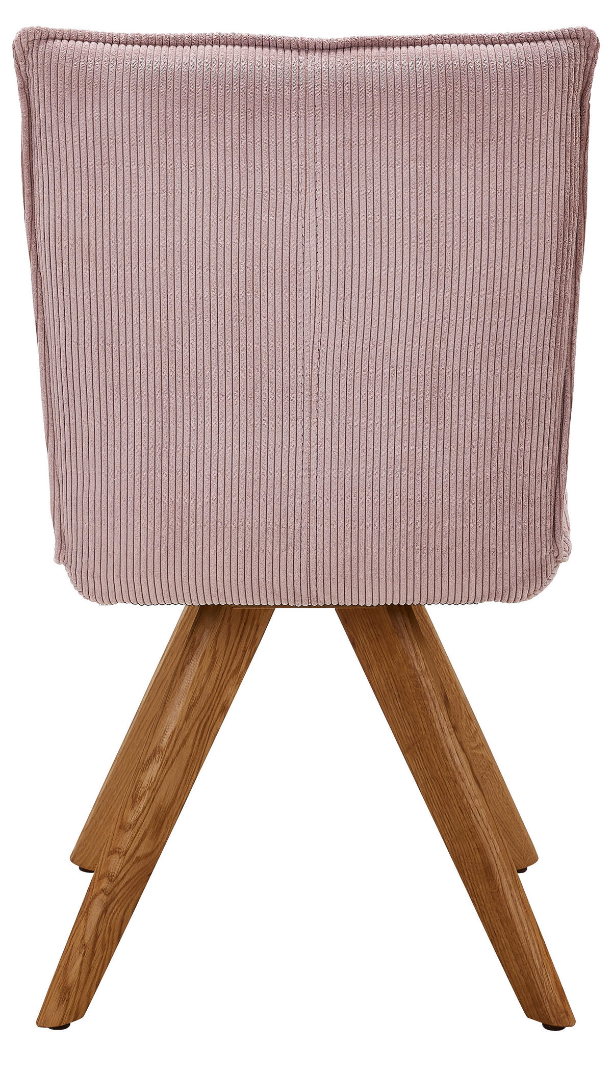 STUHL  in Feincord  - Wildeiche/Altrosa, Design, Holz/Textil (47/87/62cm) - Johann Jakob