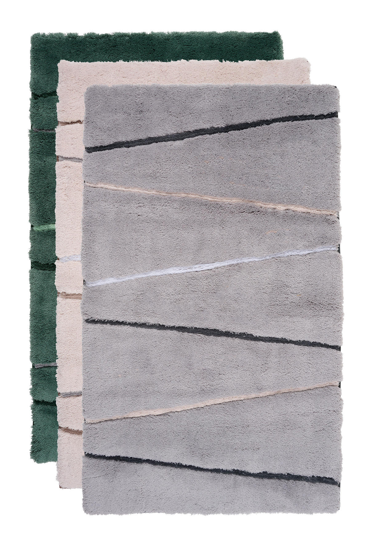 BADEMATTE Hellgrau  - Hellgrau, Basics, Naturmaterialien/Textil (120/70/2.7cm) - Dieter Knoll