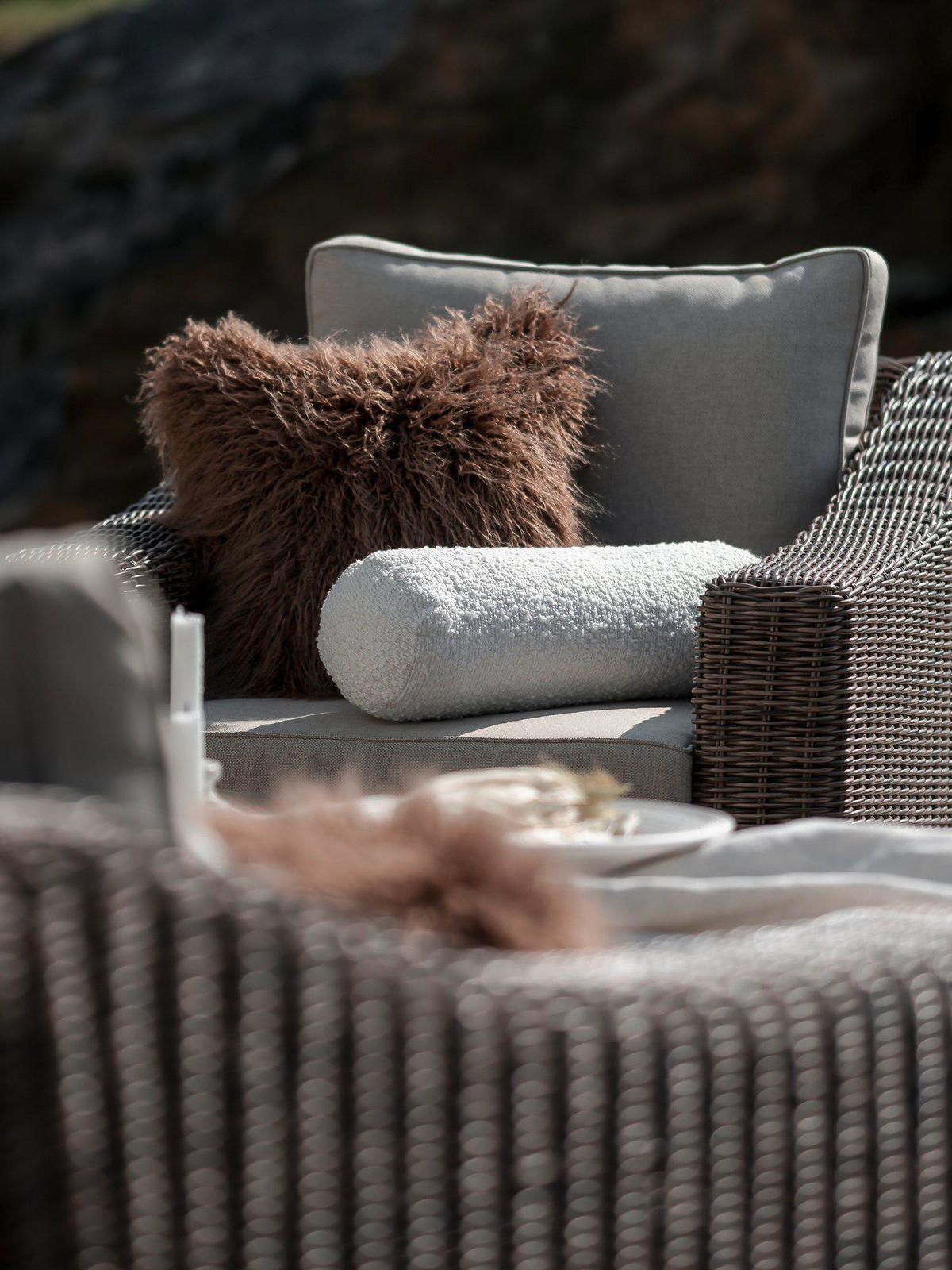 KISSENHÜLLE Margit 45/45 cm  - Braun, Basics, Textil (45/45cm)