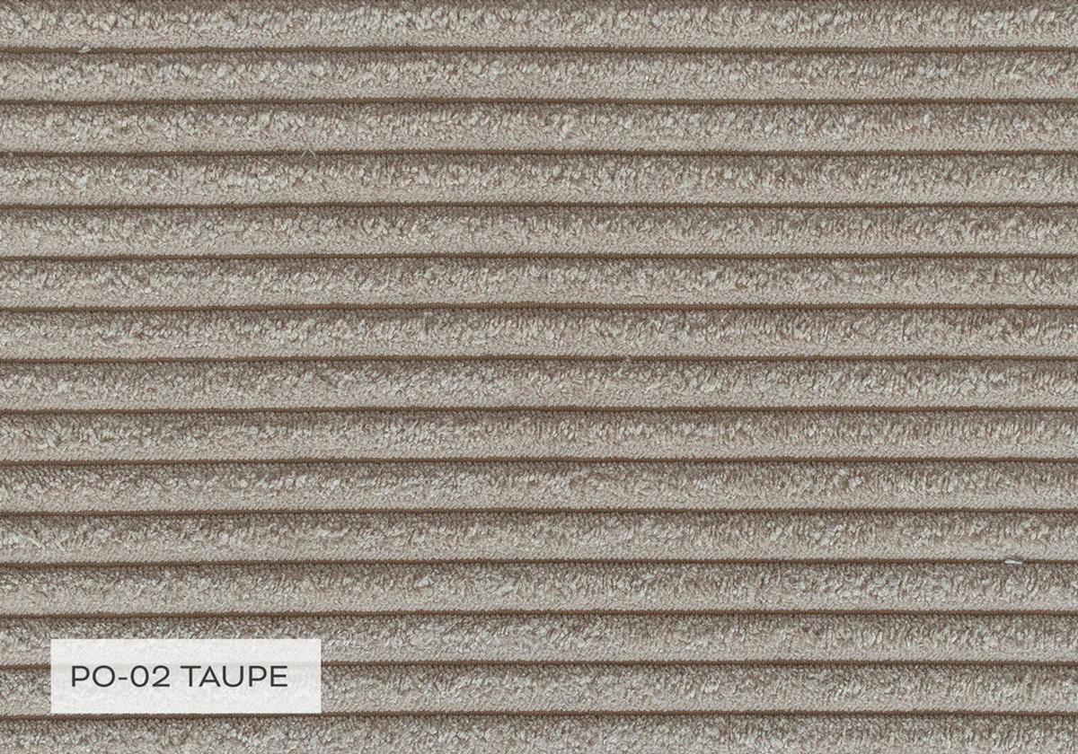 ECKSOFA Taupe Cord Rückenkissen, Bettkasten  - Taupe/Schwarz, Design, Kunststoff/Textil (247/194cm) - MID.YOU