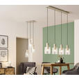 HÄNGELEUCHTE 123/18/150 cm  - Transparent/Beige, KONVENTIONELL, Glas/Metall (123/18/150cm) - Dieter Knoll
