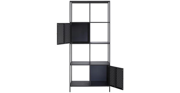 REGAL Schwarz  - Goldfarben/Schwarz, Trend, Metall (80/180/35cm) - Carryhome