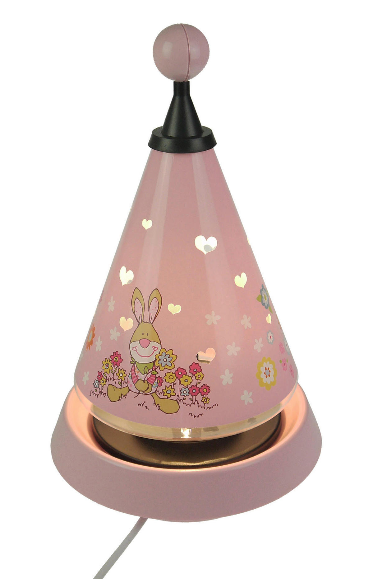 KINDERTISCHLEUCHTE Bungee Bunny 21/35 cm  - Blau/Gelb, LIFESTYLE, Kunststoff (21/35cm)