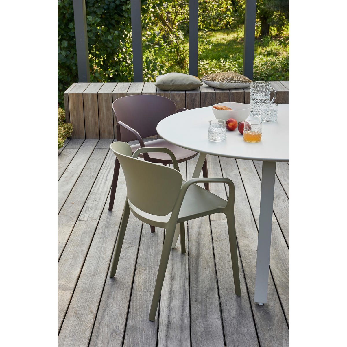 GARTENTISCH 120/120/75 cm Metall rund  - Grau, MODERN, Metall (120/120/75cm) - Livetastic