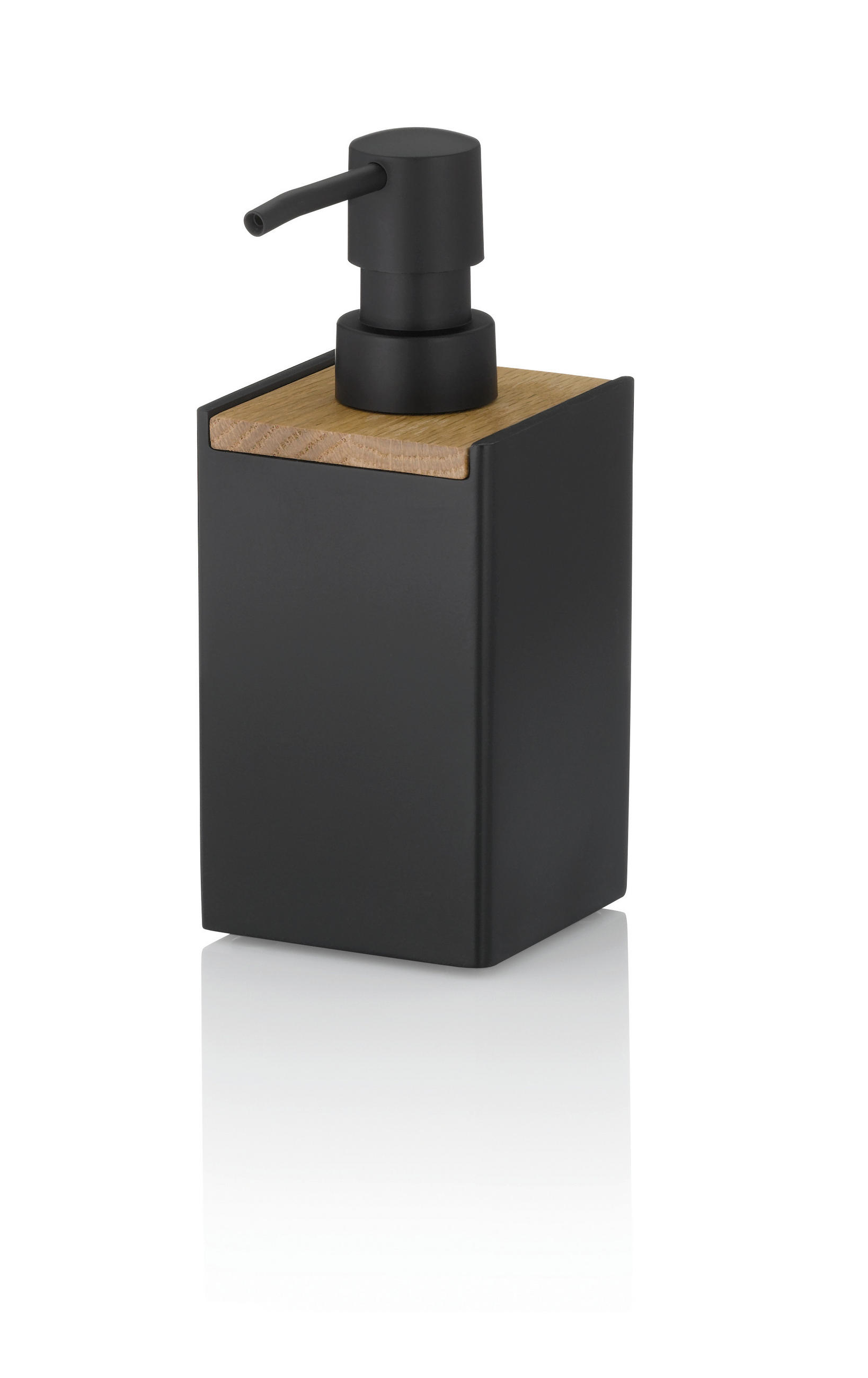 SEIFENSPENDER Kunststoff  - Schwarz, Basics, Kunststoff (7/7/17,5cm) - Kela