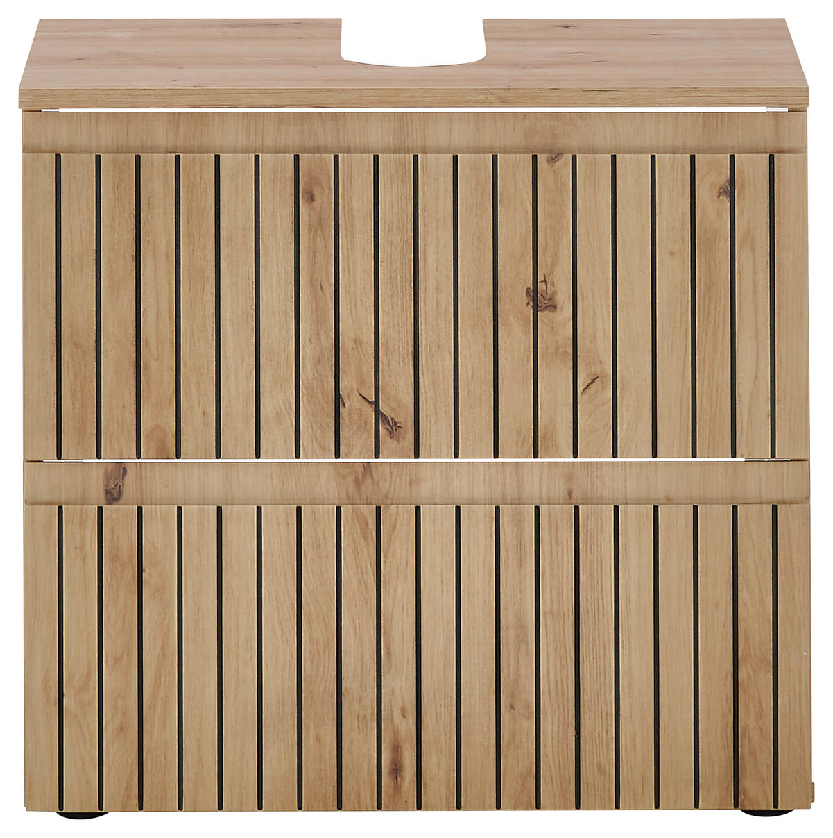 WASCHBECKENUNTERSCHRANK 60/57/36 cm  - Schwarz/Eiche Artisan, MODERN, Holzwerkstoff/Kunststoff (60/57/36cm) - MID.YOU