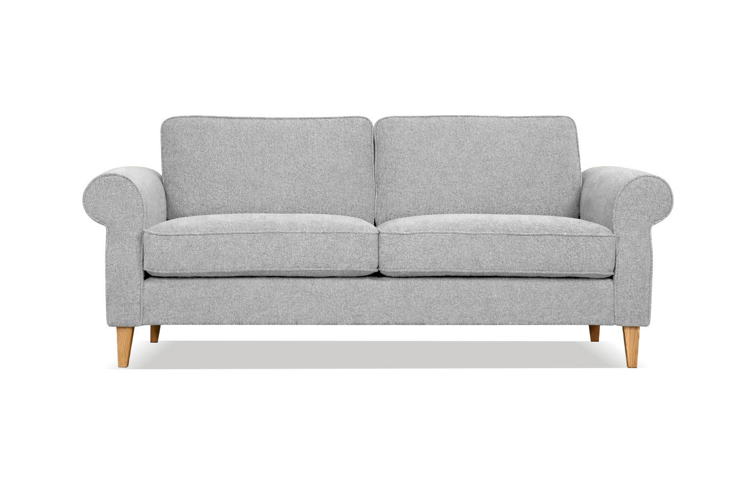 2-SITZER-SOFA NAOMI in Grau  - Grau, Design, Textil (194/82/91cm) - Livetastic