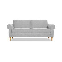 2-SITZER-SOFA NAOMI in Grau  - Grau, Design, Textil (194/82/91cm) - Livetastic