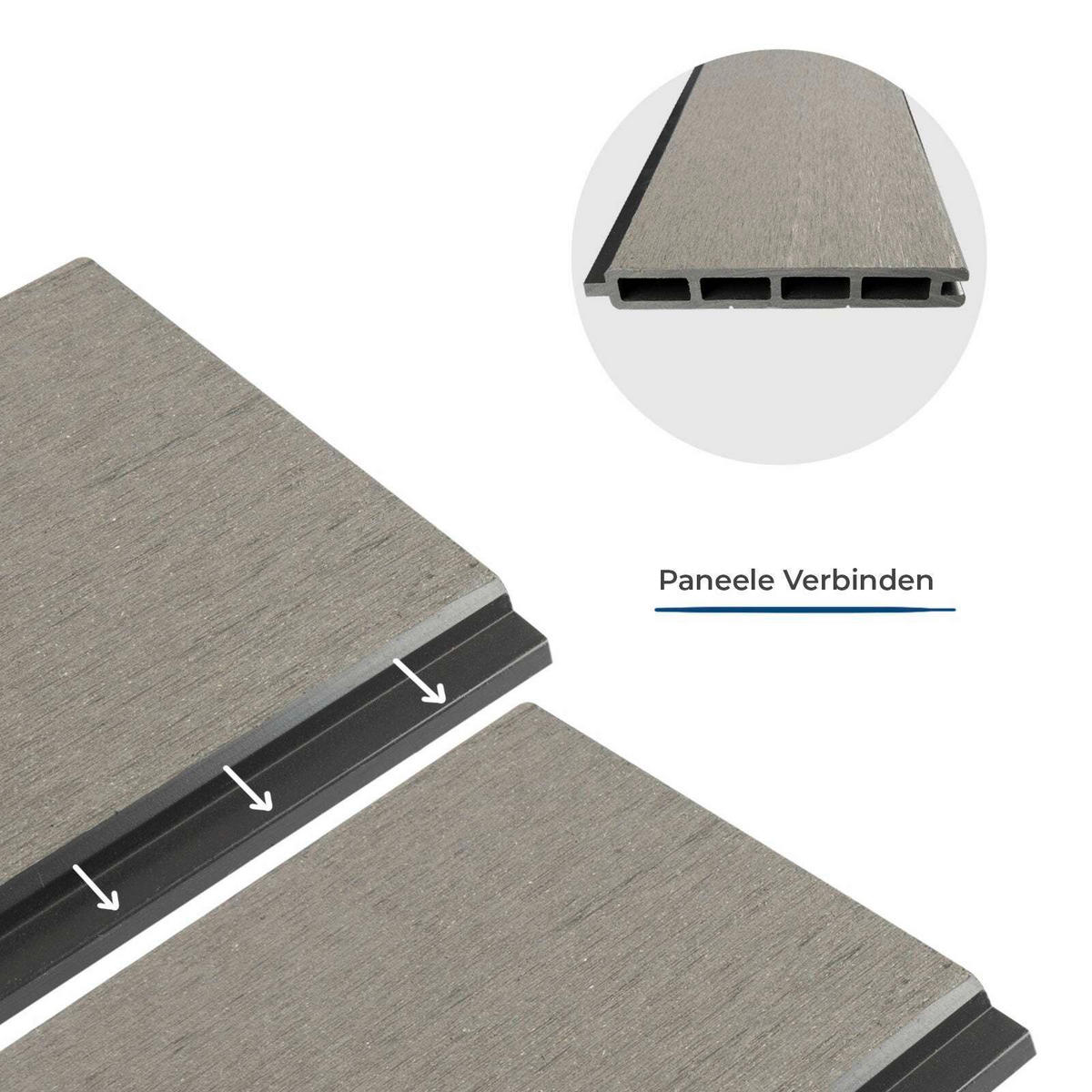 SICHTSCHUTZ - Grau, MODERN, Holzwerkstoff (180/180cm) - Floordirekt