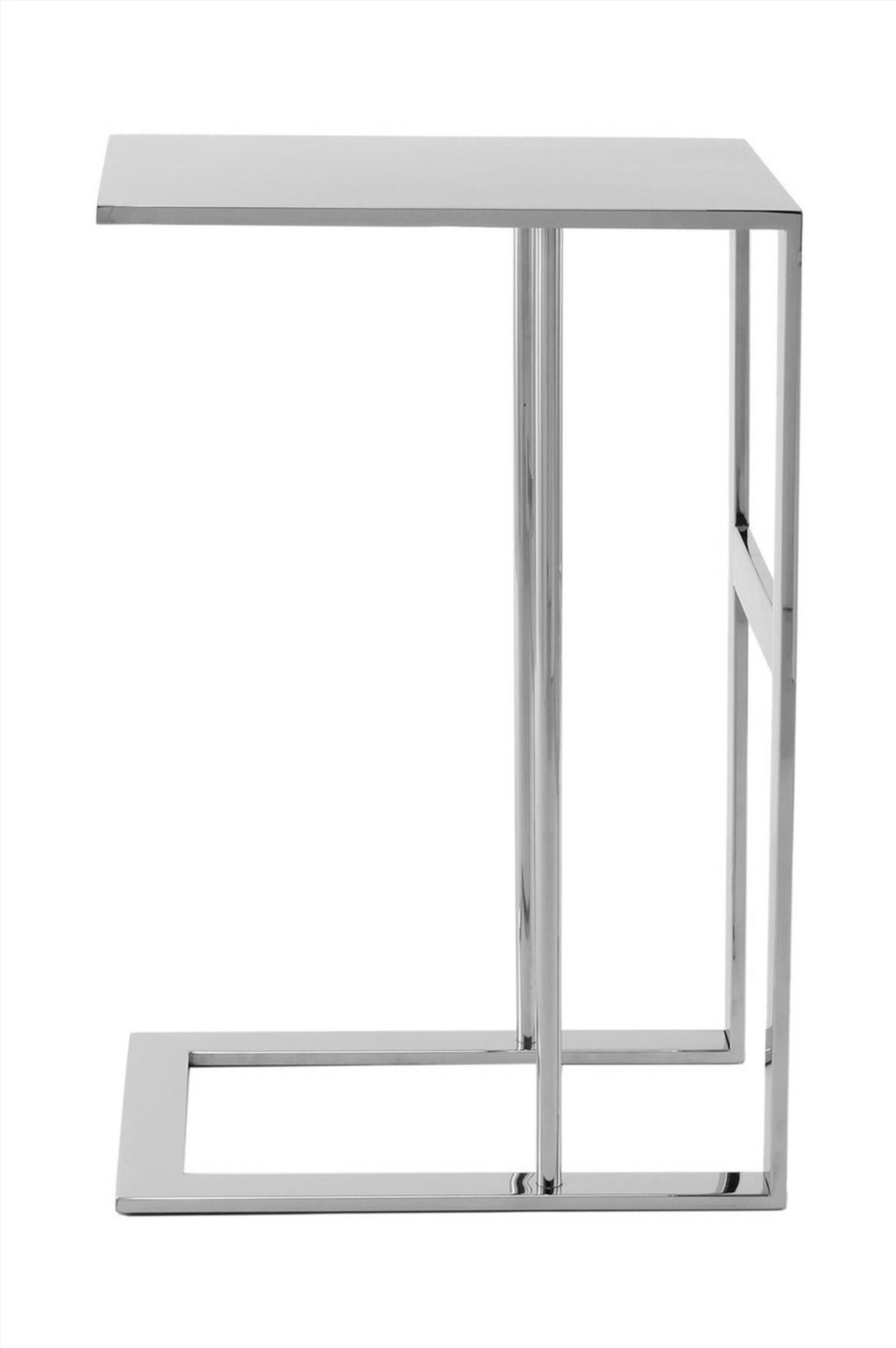 BEISTELLTISCH Silberfarben  - Silberfarben, Design, Metall (40/60/30cm) - Kayoom