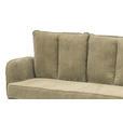 SITZBANK 180/93/67 cm Cord Olivgrün  - Schwarz/Olivgrün, Design, Textil/Metall (180/93/67cm) - Novel