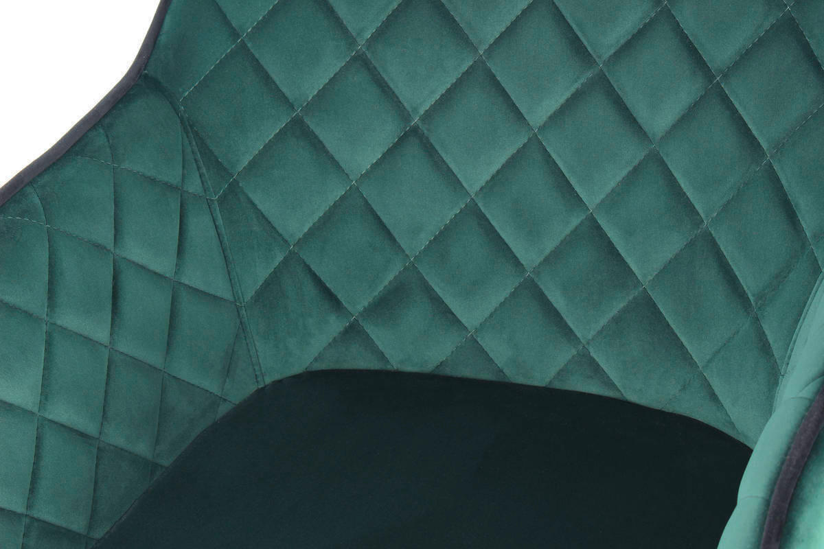 ARMLEHNSTUHL  in Stahl  - Dunkelgrün/Schwarz, LIFESTYLE, Kunststoff/Metall (58,8/86/61cm) - Kayoom