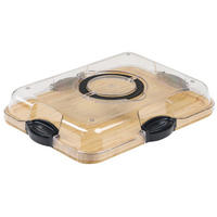 PLADENJ ZA SERVIRANJE     36,0/28,0/7,0 cm         - naravne barve/prosojno, Basics, umetna masa/les (36,0/28,0/7,0cm) - Kesper