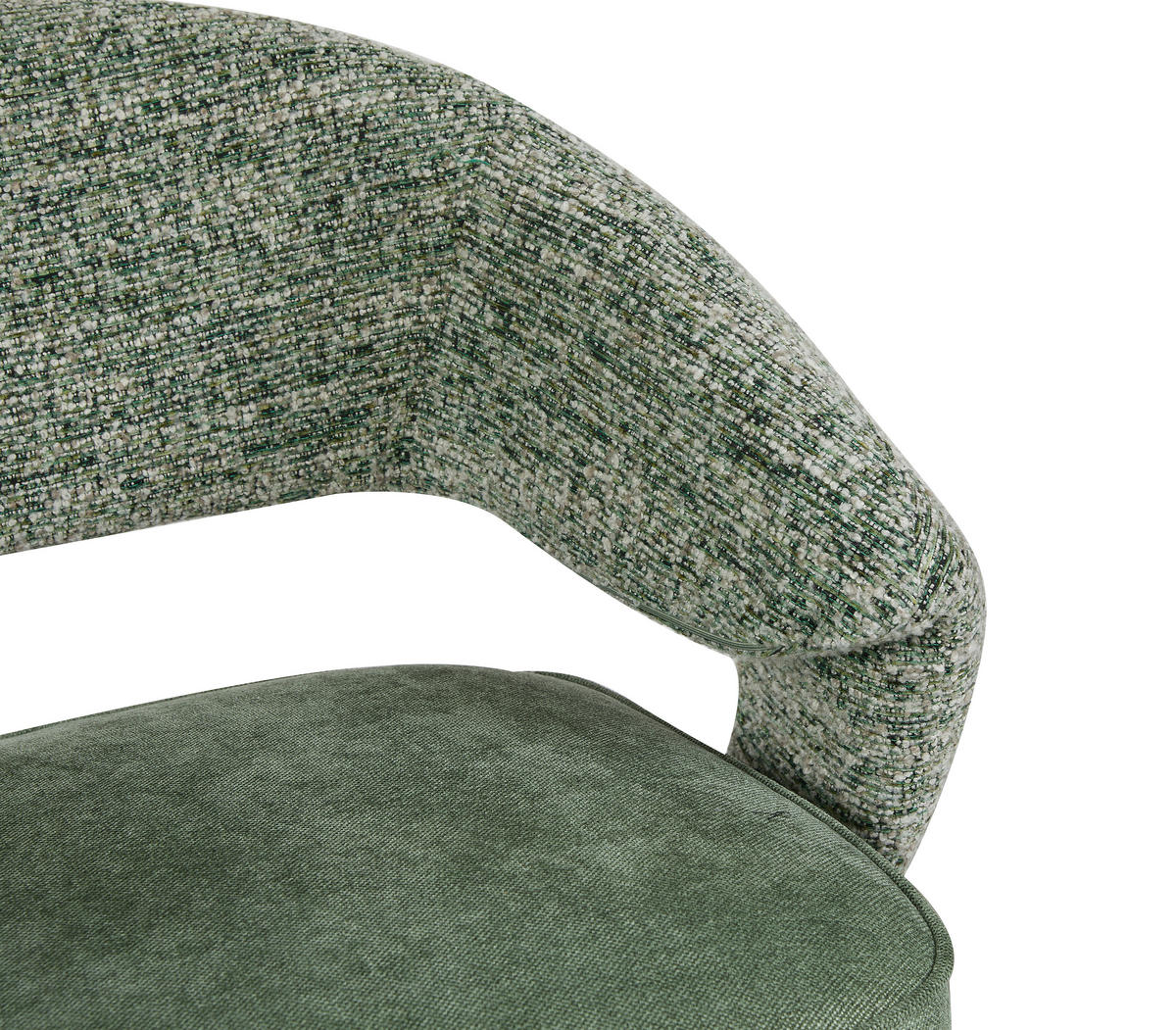 RELAXSESSELSET Leinenoptik Hocker    - Schwarz/Grün, Design, Textil/Metall (78/77-88/74cm) - Carryhome